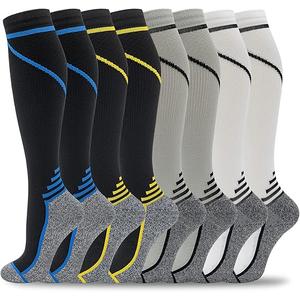 Fenglaoda 8 Pairs Compression Socks for Men & Women 20-30 mmHg Knee High Nurse Pregnant Running Medical and Travel Athletic