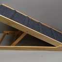 Foldable Wooden Dog Ramp & Pet Stairs - 5-Level Non-Slip Pet Steps for Dogs & Cats, Balanced Indoor/Outdoor Use.