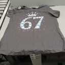67 Crown 67 Years Old Happy 67th Birthday Girl Women T-Shirt (Gray) XL