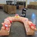 10FT Christmas Inflatables Outdoor Decorations, Inflatable Gingerbread Man Christmas Arch with LED, Blow up Xmas Decorations for Holiday Porch Patio Yard Party Garden Decor