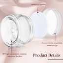 SATINIOR 100 Pcs Plastic Jars with Lids Small Containers Lids Wide Mouth Small Plastic Containers for Lotion Cream Rhinestones Body Butters Travel Storage(1 oz,Clear)