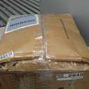 LIVEBOX Washable Area Rug 8x10 - Large Blue Vintage Tribal Living Room Rug Oriental for Bedroom, Non-Slip Retro Medallion Carpet Print Distressed for Dining Room Guest Office