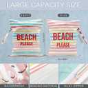 2 x Beach Bag, Travel Beach Bags for Women, Waterproof Sandproof Wet Bag (Rainbow)