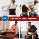 Ezona Red Light Therapy Pad for Body Pain, 24 x 12 inch Large Infrared Light Therapy with 660/ 850nm for Back Relief, High-Output 242 LEDs Light with Remote Control for Shoulder Waist Knee Muscle