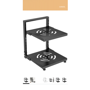 Pot and Pan Organizer Pot Pan Rack Adjustable Kitchen Organizer Pot Holder Organization Storage for Cabinet Counter Kitchen, 2 Tier Black Pot and Pan Organizer Pot Pan Rack Adjustable Kitchen Organizer Pot Holder Organization Storage for Cabinet Counter Kitchen, 2 Tier Black