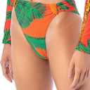 Maaji Women's High Rise/High Leg (Large, Orange)