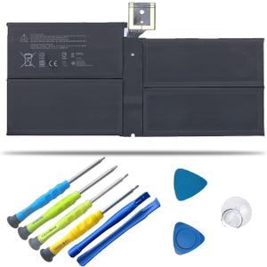 G3HTA038H Battery for Microsoft Surface Pro 5th (Model 1796, 2017),Surface Pro 6(Model 1807/1809/1796, 2018) 12.3" 2-in-1, Core i5 i7 m3 Series with Tools For surface pro 5 battery DYNM02 7.57V 45Wh