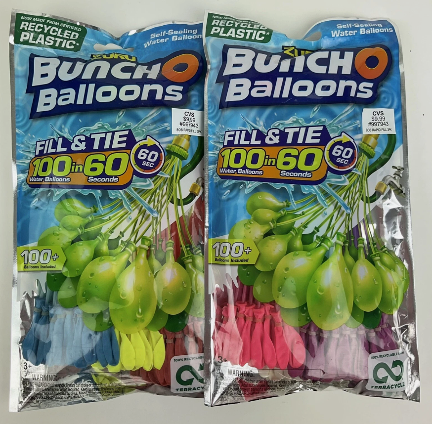 Zuru Bunch O Balloons 100 Rapid-Filling Self-Sealing Water Balloons 2 Pack Zuru Bunch O Balloons 100 Rapid-Filling Self-Sealing Water Balloons 2 Pack