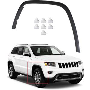 Right Automotive Wheel Arch Trim Flares Front Passenger Side Black Replacement for 2011-2016 Replacement for CH1291106 Replacement for 1MP38RXF1AE
