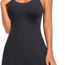 Daci Swim Dresses for Women Tummy Control Skirted Swimsuits with Shorts Modest One Piece Bathing Suit with Pockets, Size M