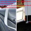 1" RV Vinyl Trim Molding Insert White for RV Screw Cover Camper Trailer Travel Gutter Corner Channel Outside Seam roof Edge Track Heavy Duty Trim(100 ft)