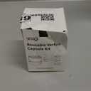 Nessus Reusable Kit for Nespresso Pods Vertuo, Reuse Old Coffee Pods for Nespresso Vertuo: 100 Pcs Aluminum Foil Seal Lid, Holder, Brush, Refillable Vertuo Plus Next Capsule Machine(No Pods Come)