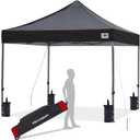 ABCCANOPY Patio Pop Up Canopy Tent 10x10 Commercial-Series (Black)