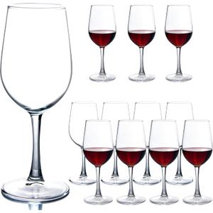 C CREST Durable and Stylish 11.2oz Red Wine Glassware - Set of 12 - Classic Design for Party and Wedding