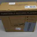 Vinyl Record Players Vintage Turntable with Speakers Belt-Driven Turn Tables Support 3-Speed, Bluetooth Wireless Playback, Headphone, AUX-in, RCA Line LP Phonograph Auto Stop Retro Black