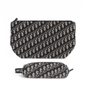 Travel Makeup Bag for Women, Large Capacity Checkered Cosmetic Bags, Portable Pouch Open Flat Toiletry Bag, Make up Organizer