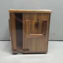 Rotating Tea Bag Organizer Acacia Wood 4-Sided Storage Box for Home or Office, Standard