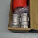 2 Pack 1/2" NPT Female 304 Stainless Steel Ball Valve, Full Port Shut Off Ball Valve with Locking Device, 1000 WOG Water, Oil, and Gas Application, 2-Piece Construction, Vinyl Handle