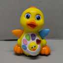 Musical Flapping Yellow Duck Interactive Action Educational Learning Walking Light Up Dancing Toy for 1 Year Old Baby Toddler Infant
