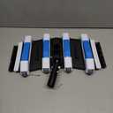 17.5" Pool Vacuum Head with Swivel Handle for Driectional Change by One Hand and Wheels Flexible Vacuum Head with Side Brushes and Wheels Pool Vac Head for Inground & Above Ground Pools (Blue)