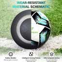 Youth Soccer Ball Size 3/4/5, Kids Outdoor Play Game Training Practice Soccer Ball for Teen Boy Girl Indoor Outdoor with 1 Pump 1 Net Bag and 1 Gift Box (White 2 packs)