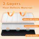 35.415.4 in Heat Resistant Mat for Food Warming Mats, Heat Resistant Mats for Countertop Reflects 95% of Heat, Waterproof and Oilproof Hot Pad With Non-slip Bottom for Air Fryer, Coffee Maker, Oven