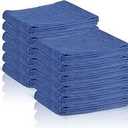 Chumia 8 Pack Blue Surgical Huck Towels Operating Room Towels 100% Cotton Lint-free Highly Medical Cleaning Cloths Disposable Multi-purpose Rags 17" x 27"