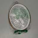 guofa 11'' Oval Embroidery Hoop for Cross Stitch, 2PCS Imitated Wood Pastic Hoops for Arts Hanging Decoration