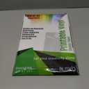 Printable Vinyl Sticker Paper - 50 Sheets 8.5x11 Sticker Paper for Inkjet Printer, Quick-Drying, Waterproof, Vivid Colors & Tear-Resistant, Easy to Cut, Cricut Compatible, DIY Sticker & Labels