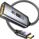 Warrky USB C to HDMI Adapter 4K 60Hz,HDMI 2.0, HDR Stable Image Delivery Braided Type C to HDMI Adapter, Thunderbolt 3/4 Compatible with iPhone 15 Series, MacBook Pro/Air, iPad Pro, Galaxy, XPS