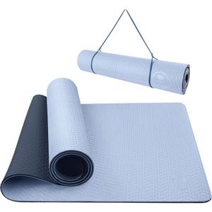 IUGA Yoga Mat Non Slip Anti-tear Yoga Mats Eco Friendly Hot Yoga Mat Thick Workout & Exercise Mat for Yoga, Pilates and Fitness (72"x 24"x 6mm) (Gray)