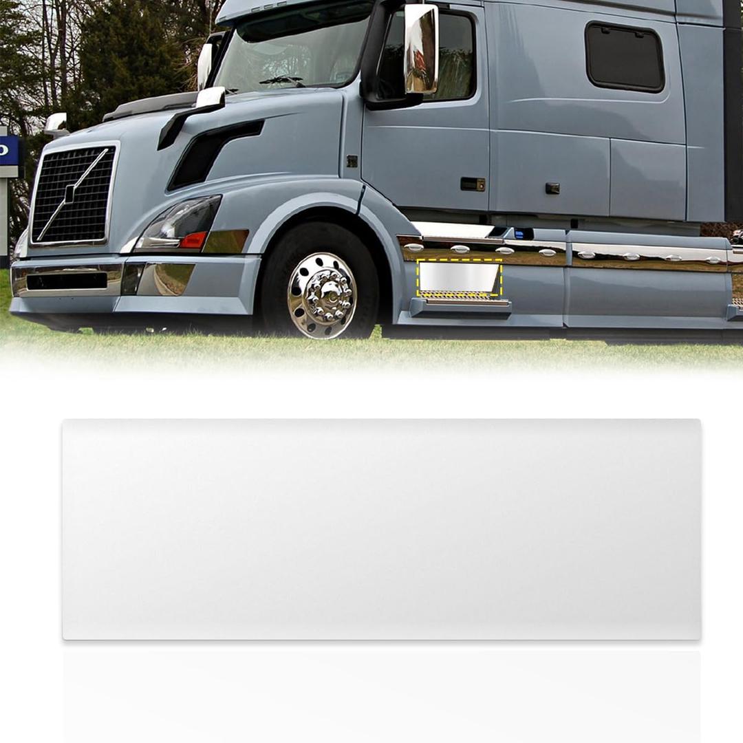 Chrome Stripe Trim Compatible with Volvo VNL 1997-2017 Replacement Front Step Side Panel