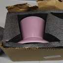 Wide Shallow 6.1" Raised Cat Bowls, Ceramic Elevated Food Plate for Flat Faced Cats and Small Dogs, Porcelain Feeder Bowl, Stress Free, Protect Cats Spine, Lavender