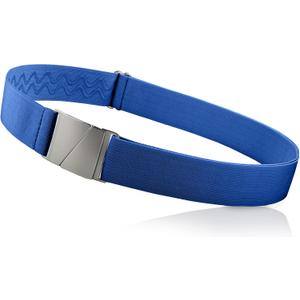 ONE-BELT No Show Invisible Elastic Belts for Women & Men 1.5" adjustable Non Slip Fits waist up to 50 Inch. Designed in USA. (Standard, Marine)