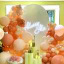 Voircoloria 130pcs Peach Balloons Different Sizes 18" 12" 10" 5" Pastel Orange Latex Balloon Garland Arch Kit for Birthday Baby Shower Graduation Wedding Gender Reveal Anniversary Party Decorations