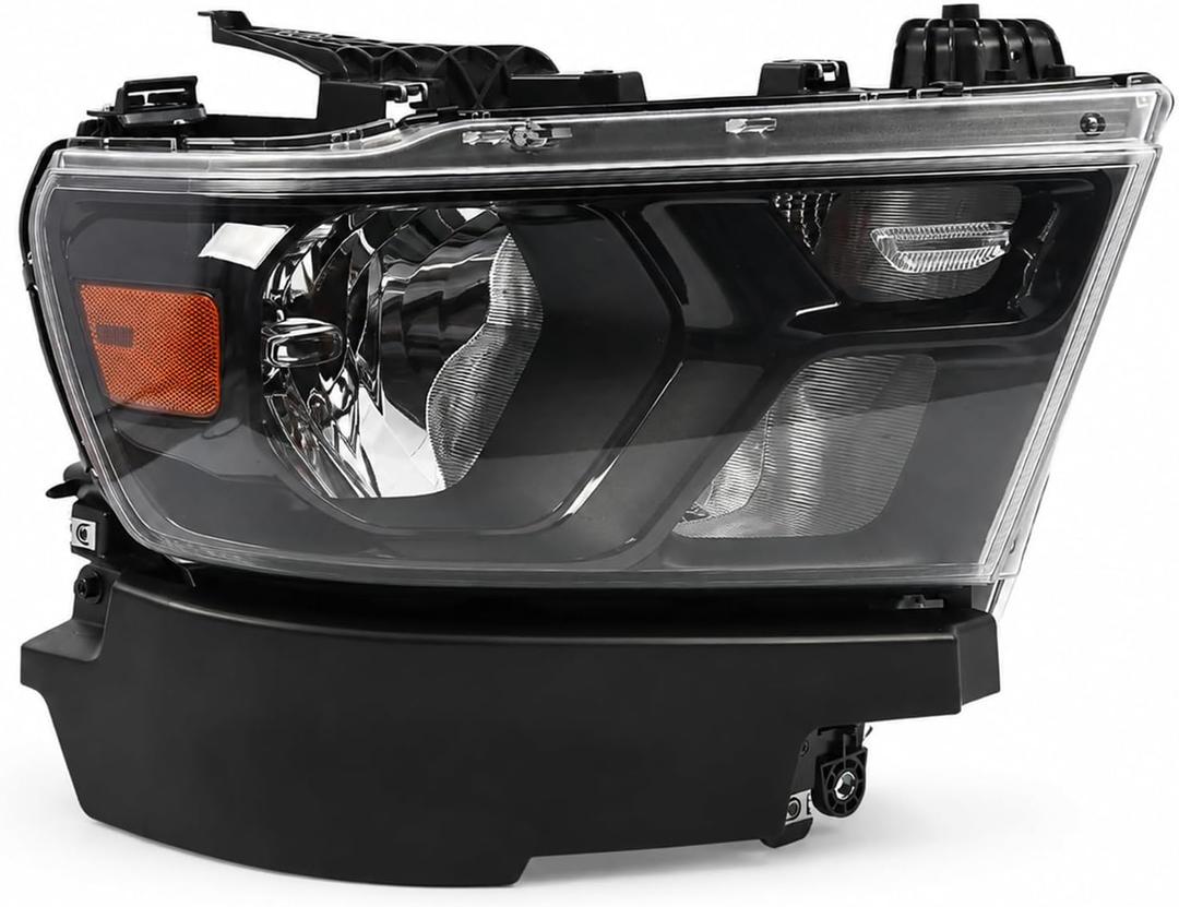 Halogen Headlight Assembly Compatible with Ram 1500 2019-2023