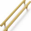 Haliwu 20 Pack Cabinet Handles Brass Gold Cabinet Pulls 6-1/4 Inch Hole Center Drawer Pulls Modern Bar Dresser Handles for Bathroom Kitchen Bedroom