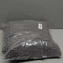 MudGuard Mat Dog Door Mat for Muddy Paws, Super Absorbent Microfiber, Non-Slip Indoor Mat, Quick Dry Chenille Mud Mat for Dogs & Entryway, Washable, Grey 24" x 60"