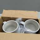 20 OZ Large Coffee Mugs, Grey Marble Ceramic Tall Beer Cups with Handle Set of 2 600 ml Oversized Porcelain Bulk Big Tea Cup for Men Women Gifts Mom and Dad (Gray)