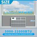 Air Jade Window Air Conditioner Side Panels, Extra Wide 4Ft Surround Insulation Side Foam Panels for Indoor Window AC Unit, AC Window Seal Kit for Summer and Winter, Gray