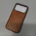 LOHASIC for iPhone 17 Pro Case, Compatible with MagSafe, Classic Leather & Luxury Metal Bumper Trim, Magnetic Protective Cover Phone Case for iPhone 17 Pro 6.3" 2025 - Sand Dune