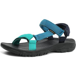 Men's Sport Hiking Sandals EVA Foam Midsole Outdoor With Arch Support Beach Water Shoes (8, Bluemu)