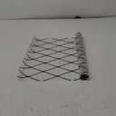 FEOMOS Frosted Glass Privacy Film, Static Cling Window Tint for Home Decor - Anti UV Black Lattice Sun Blocking, 17.3x118 inches