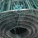 FOREHOGAR Green PVC Coated Welded Wire Fence 48 Inch x 100 Foot, 2 Inch x 3 Inch 16GA, Garden Border Fencing Roll Vinyl Coating Metal Wire Mesh for Yard Vegetable Plant Protection Poultry Netting