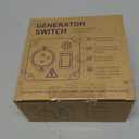 Interruptores de Transferencia para Generadores 20 A 120V,Suitable for Any Generator Type, Neutral generators, and Solar Systems, for Indoor, Outdoor, and RV use (Black)