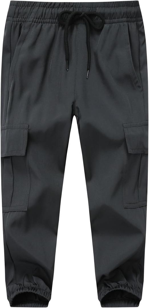 Toddler Hiking Cargo Pants Baby Boys Girls Quick Dry Joggers Kids Pull On (3T)