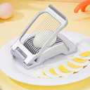 Egg Slicer for Hard Boiled Eggs, Heavy Duty, Dishwasher Safe, Stainless Steel Wire Cutter for Eggs, Strawberries, Bananas, Mushroom & Soft Fruits