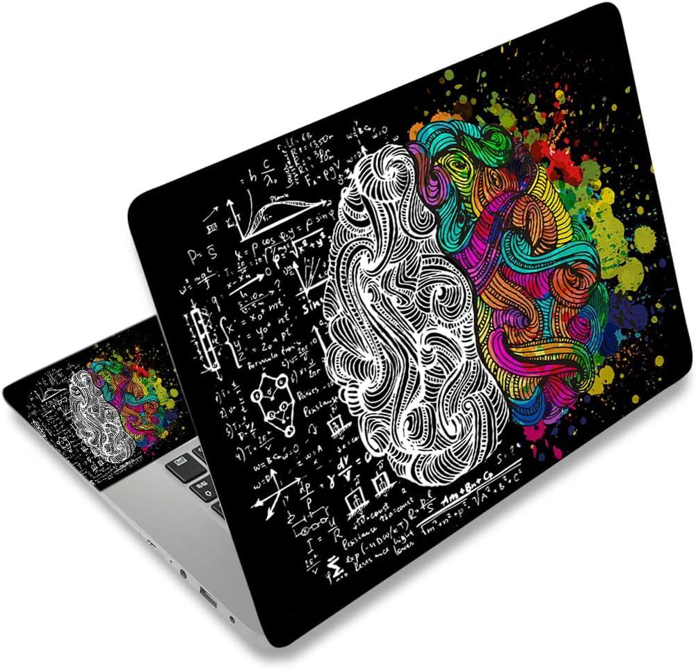 Laptop Skin Sticker Decal,12" 13" 13.3" 14" 15" 15.4" 15.6 inch Laptop Vinyl Skin Sticker Cover Art Protector Notebook PC (2 Wrist Pad Skins Included), Decorative Waterproof, Left & Right Brain Laptop Skin Sticker Decal,12" 13" 13.3" 14" 15" 15.4" 15.6 inch Laptop Vinyl Skin Sticker Cover Art Protector Notebook PC (2 Wrist Pad Skins Included), Decorative Waterproof, Left & Right Brain