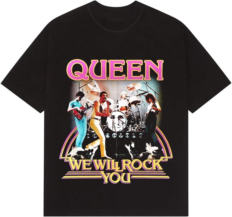 Queen Unisex Adult Offical Merch We Will Rock You T-Shirt XXL
