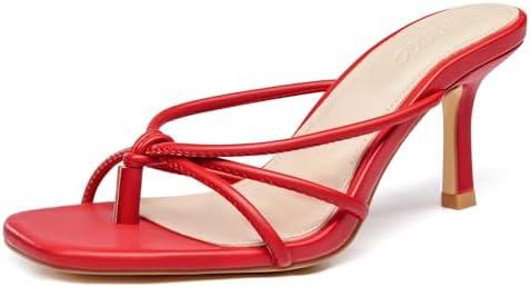 LAICIGO Women’s Square Open Toe Flip Flops Stiletto Heels Strappy Thong Slide on Slingback Mules Sandals Size 6.5 LAICIGO Women’s Square Open Toe Flip Flops Stiletto Heels Strappy Thong Slide on Slingback Mules Sandals Size 6.5